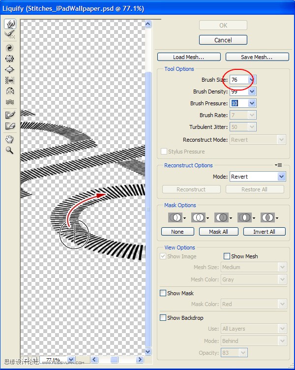 Photoshop设计超酷的缝线字体教程,PS教程,16xx8.com教程网