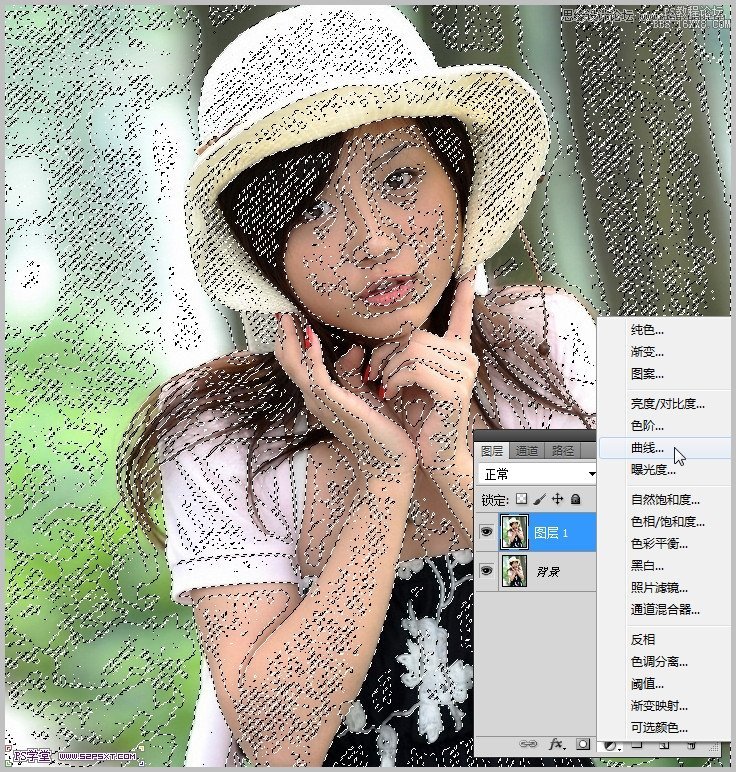 Photoshop调出可爱美女照片小清新素雅效果,PS教程,16xx8.com教程网