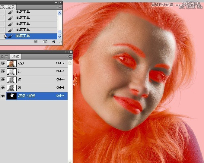 Photoshop保留质感给人像进行磨皮,PS教程,16xx8.com教程网