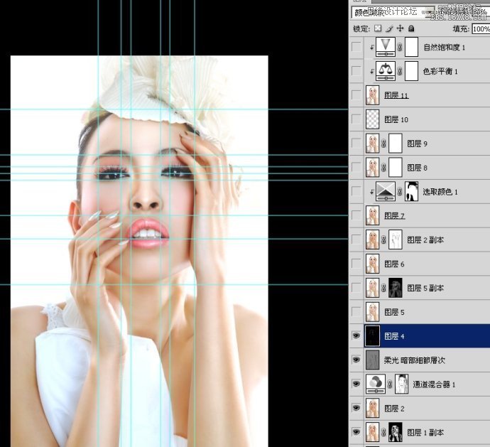 Photoshop调出人像肤色高亮妆面效果图,PS教程,16xx8.com教程网