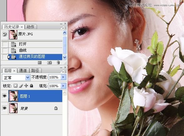 Photoshop使用简单方法给美女人像磨皮,PS教程,16xx8.com教程网