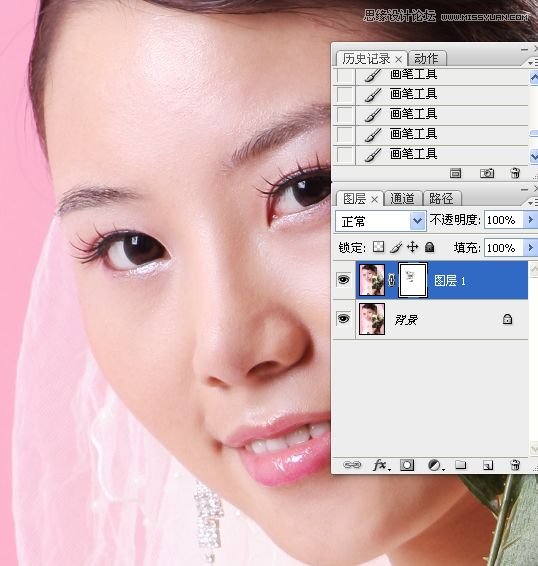 Photoshop使用简单方法给美女人像磨皮,PS教程,16xx8.com教程网