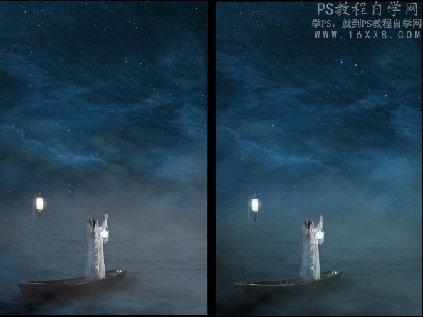 flood下载古风摄影，用PS给夜景人像添加梦幻星空的场景
