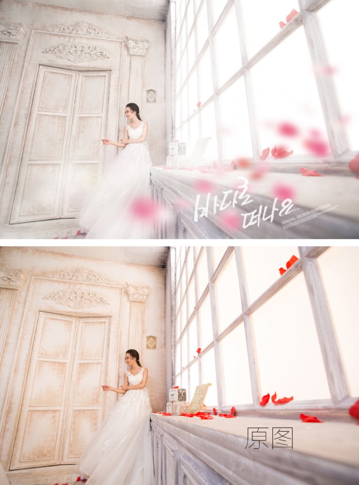 婚纱后期，韩式室内婚纱修图实例视频