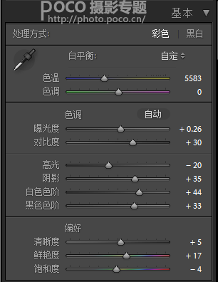 对比色调，调出冷暖对比强烈的色调效果