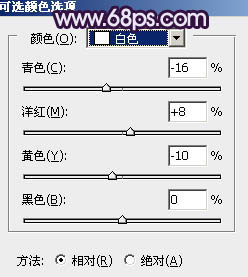 紫色调，调出蓝紫色人像照片实例