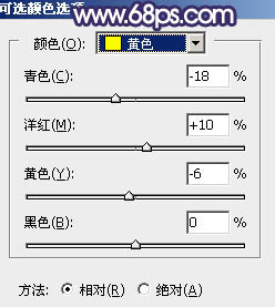 黄色调，ps调出秋天黄蓝色调照片实例