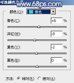 紫蓝色调，ps调出类似韩系的紫色调图片