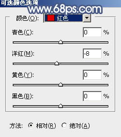 暗色调！ps调出暗红色调照片教程