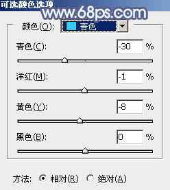 ps调出韩系青蓝色照片教程