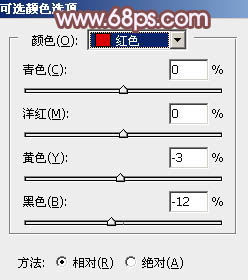 Photoshop调清新的淡红色图片教程