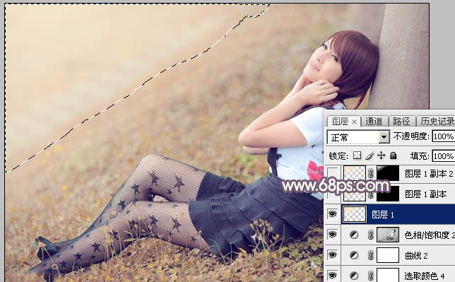 Photoshop调秋季暖色图片教程