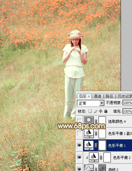 Photoshop调出韩系粉红色图片教程