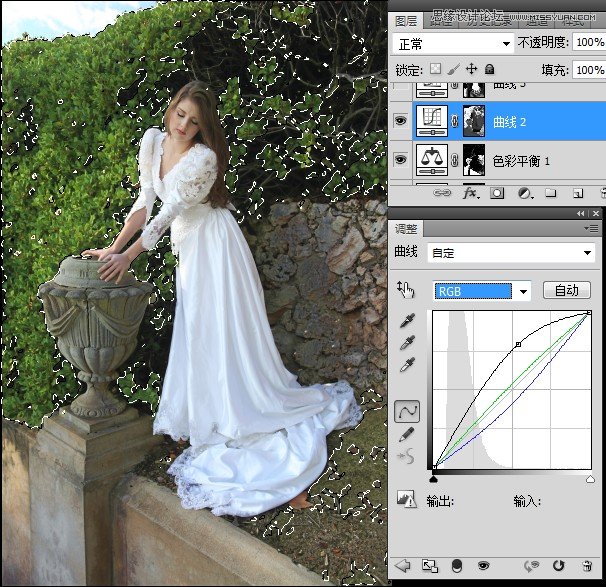 Photoshop调出新娘照片唯美的柔色效果