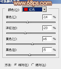 Photoshop给树林人物加上柔和的秋季橙褐色