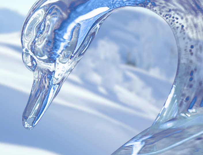 抠冰雕，用PS抠出美丽的透明冰雕