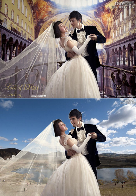 抠婚纱：Photoshop通道抠婚纱教程
