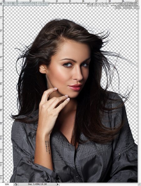 Photoshop简单快速的为美女人像抠图,PS教程,16xx8.com教程网