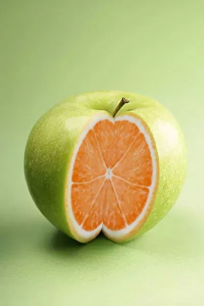 创意合成，在PS中合成一款极具创意的苹果橙子