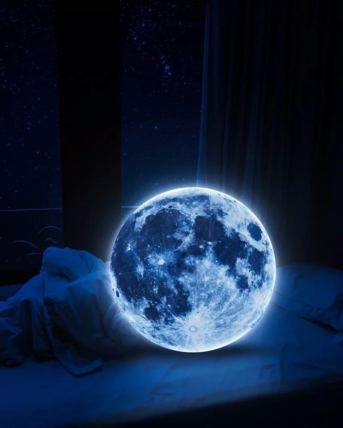 场景合成：通过Photoshop把月亮“搬”到自己的床上