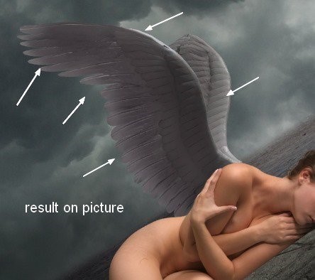 图片合成，合成极具视觉冲击的天使照片