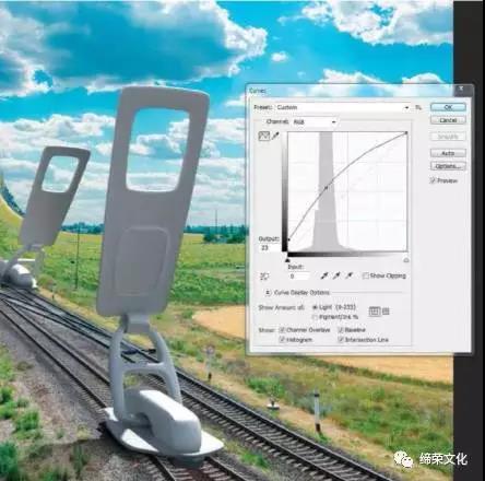 创意合成，用PS创建超现实的铁轨