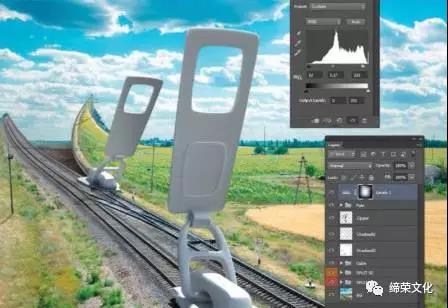 创意合成，用PS创建超现实的铁轨