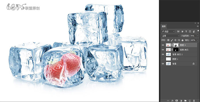 新手合成，教你怎么把水果合成到冰块里