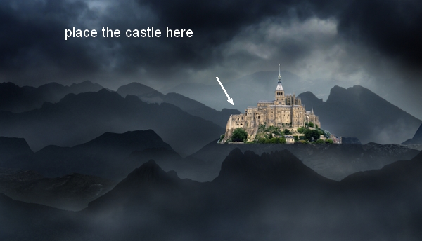城堡场景，合成一个暗黑风的城堡场景