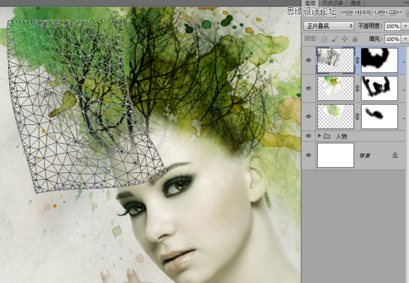 Photoshop合成抽象人像艺术图片教程