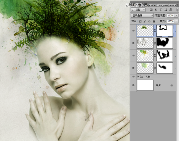 Photoshop合成抽象人像艺术图片教程