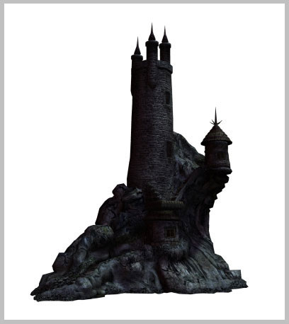 PS合成童话中的恐怖城堡场景