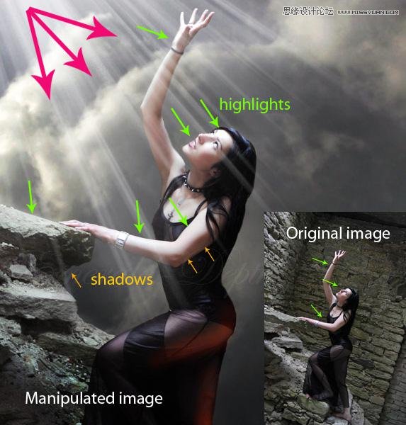 详细解析照片合成技巧之光线和阴影