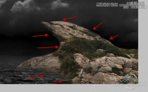 Photoshop合成超酷的风卷云涌异象场景,PS教程,16xx8.com教程网