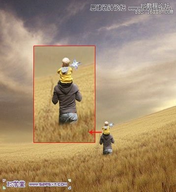Photoshop合成灯塔下的父子情节,PS教程,16xx8.com教程网