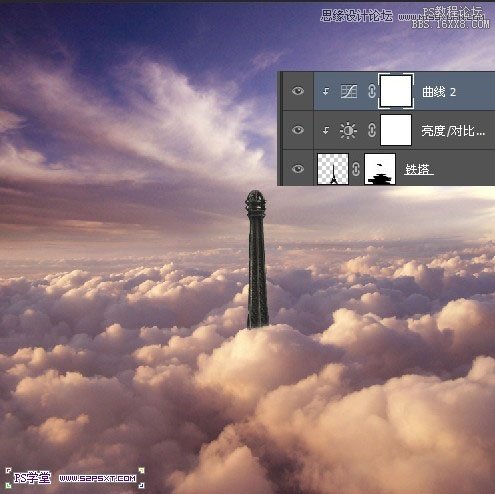 Photoshop合成站在埃尔菲铁塔上的小女孩,PS教程,16xx8.com教程网