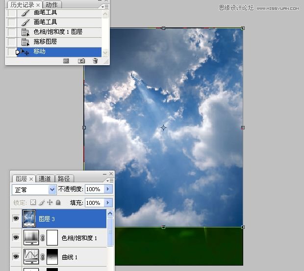 Photoshop合成色彩艳丽的荷花图,PS教程,16xx8.com教程网