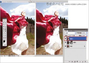 Photoshop修复外景曝光过度的婚纱照片,PS教程,16xx8.com教程网