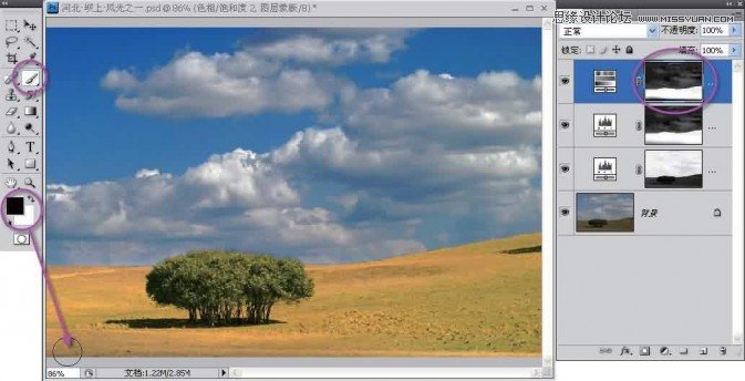 Photoshop给灰蒙蒙的大坝调色处理,PS教程,16xx8.com教程网