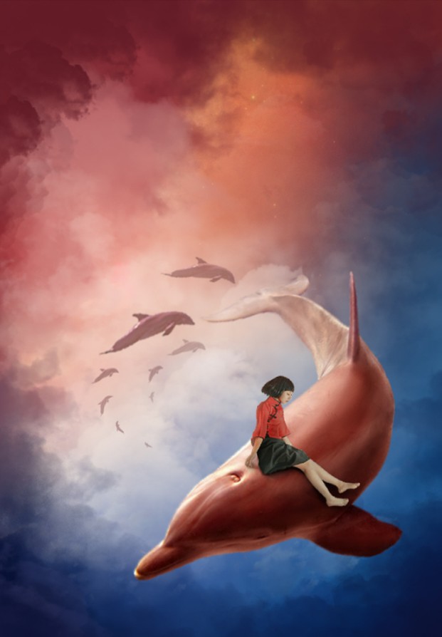 电影海报，设计《大鱼海棠》动画片海报实例