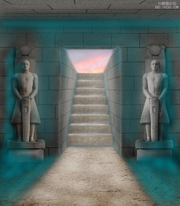教你制作埃及古墓场景图片教程