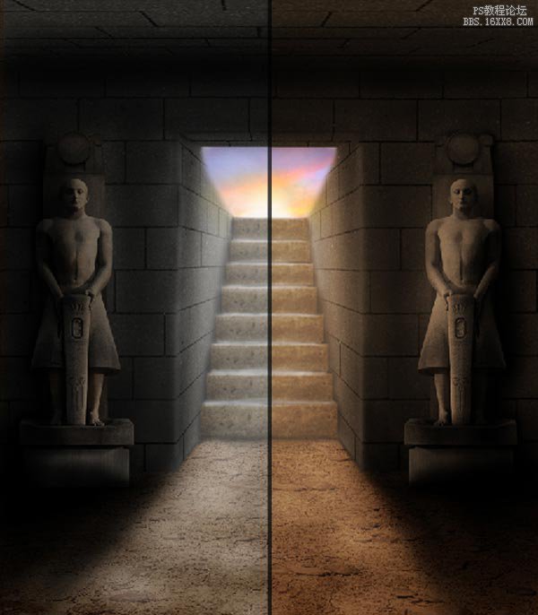 教你制作埃及古墓场景图片教程
