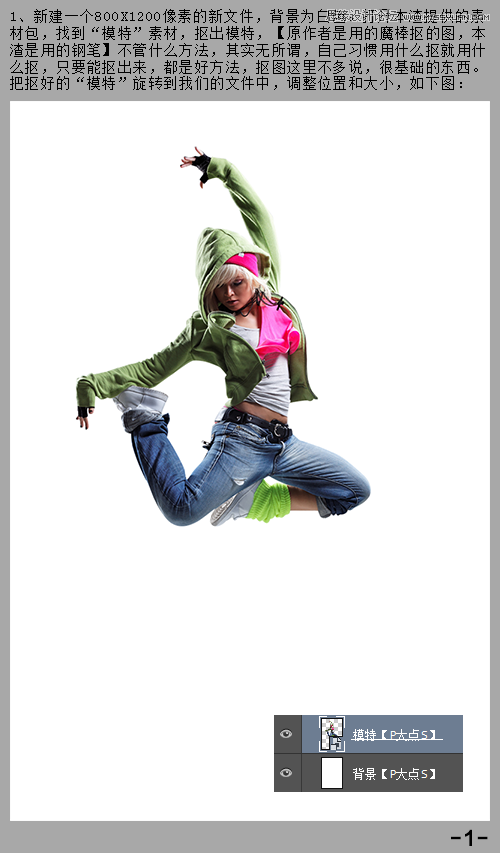 Photoshop设计时尚舞者海报教程