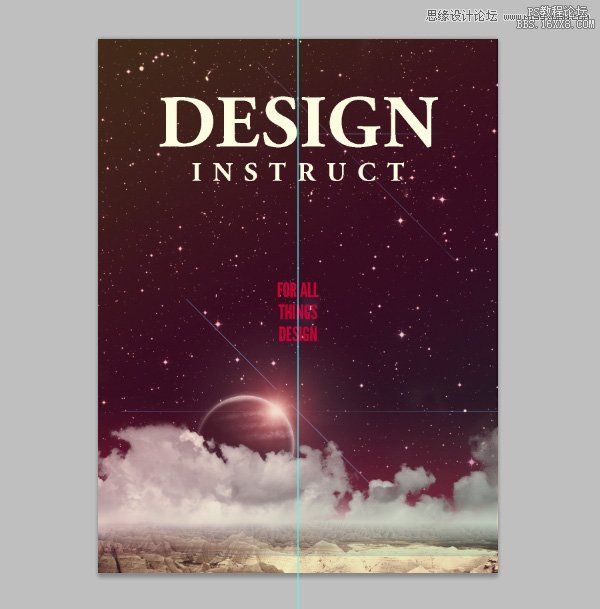 Photoshop设计复古风格的行星海报教程,PS教程,16xx8.com教程网