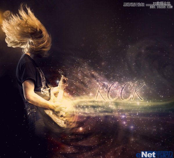 Photoshop设计炫彩的音乐主题海报,PS教程,16xx8.com教程网