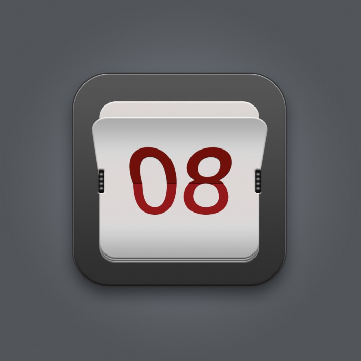 日历图标，设计日历主题UI图标教程
