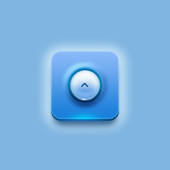 UI图标：设计一个蓝色ICON按钮图标教程