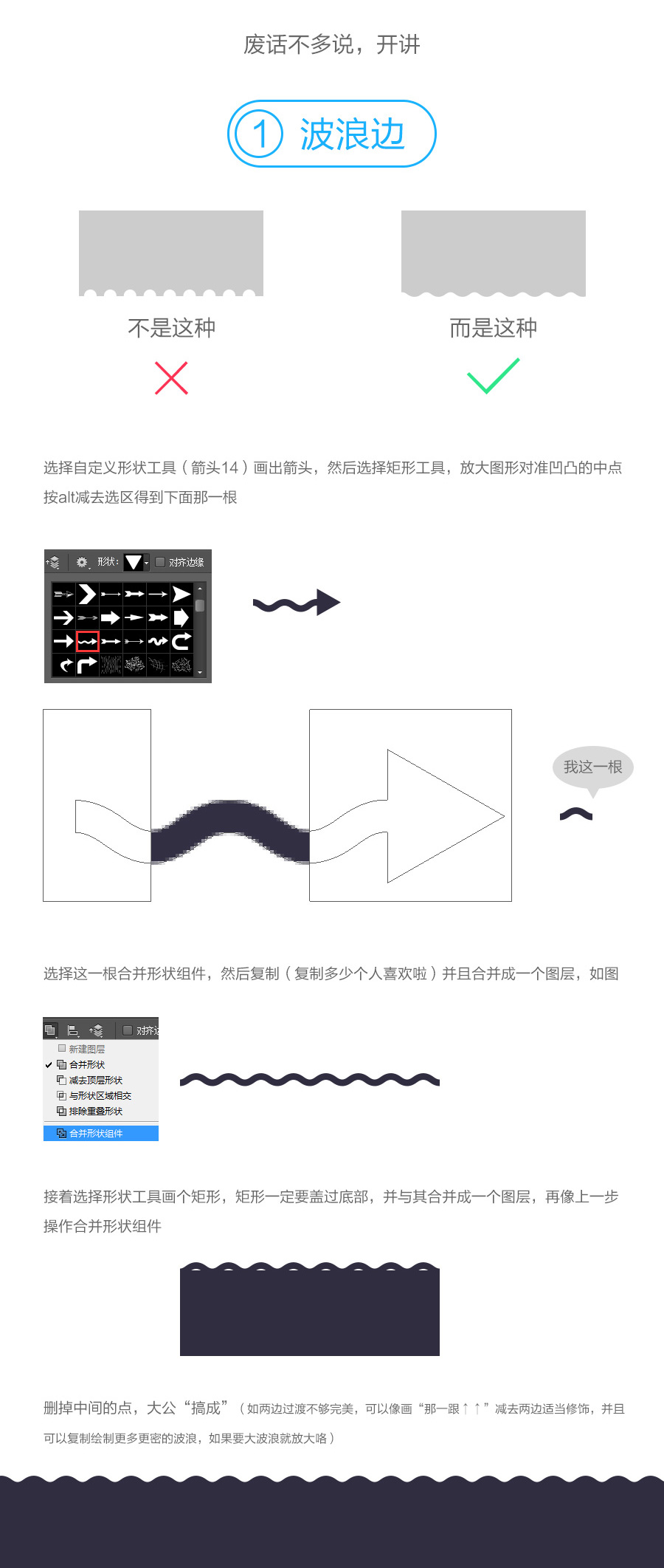 绘制技巧，一些常用图形的绘制方法