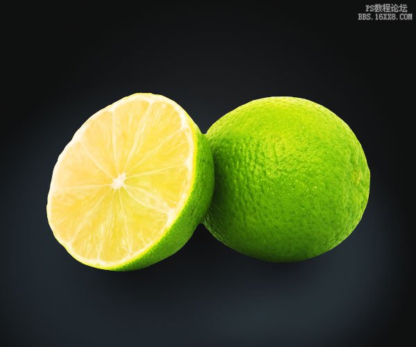 柠檬水果修图教程