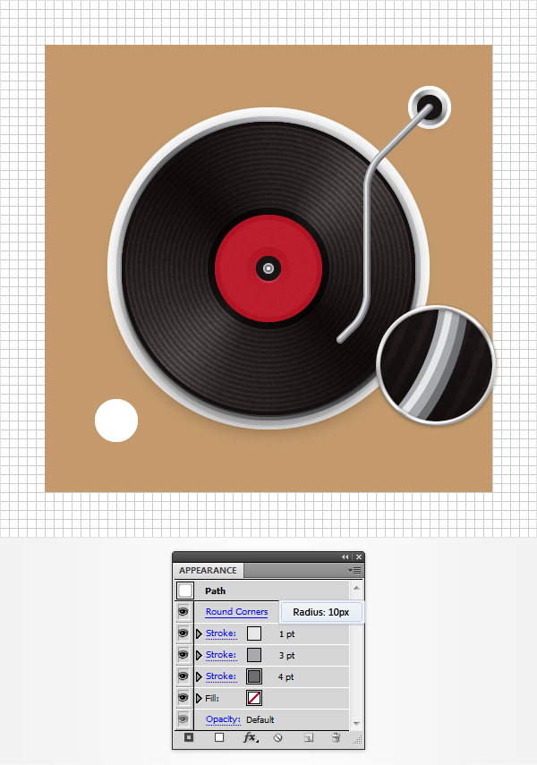 AI设计黑胶唱机Icon